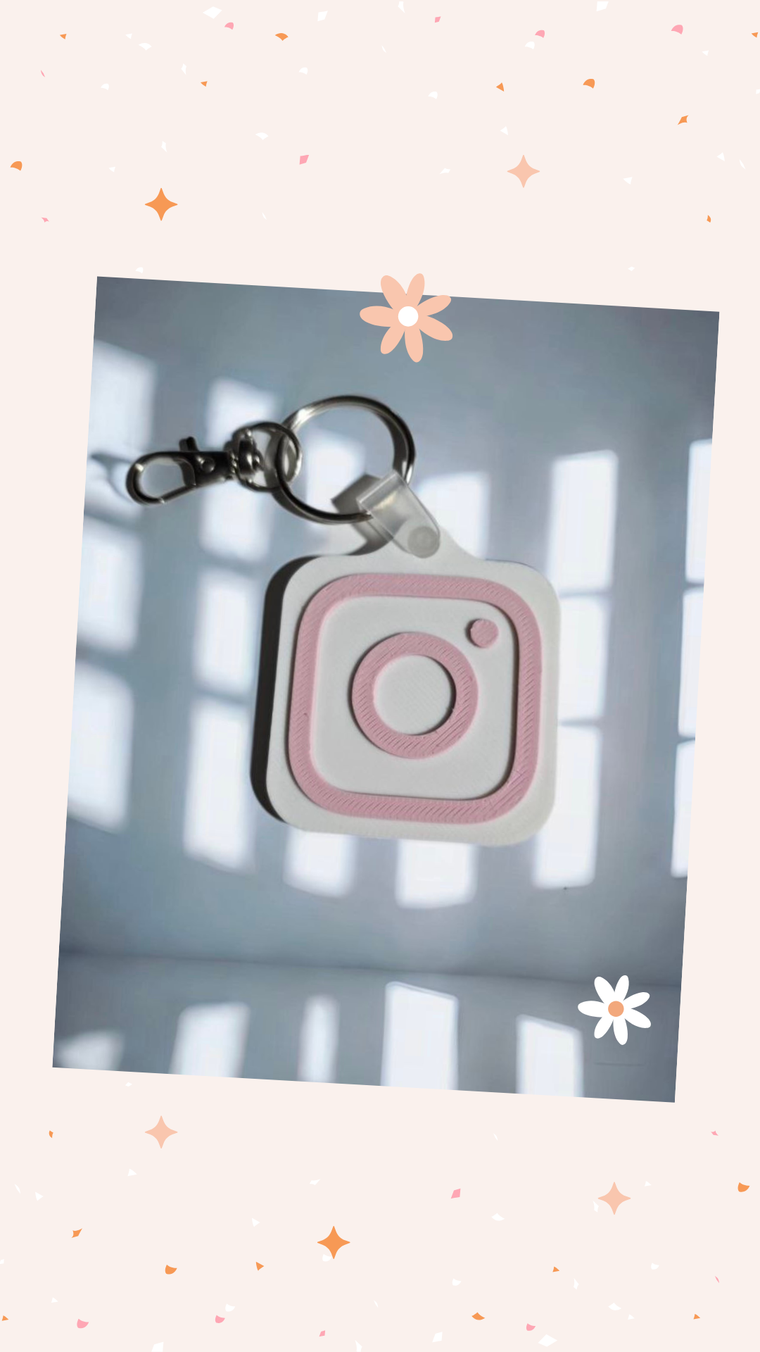 NFC Instagram Keychain