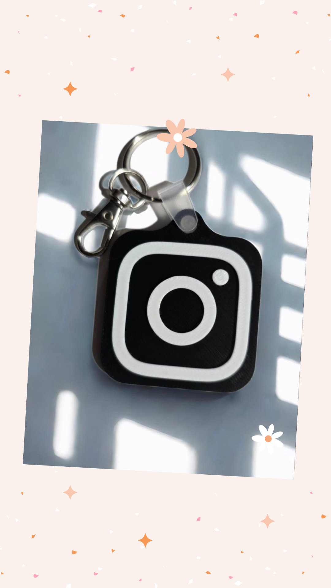 NFC Instagram Keychain