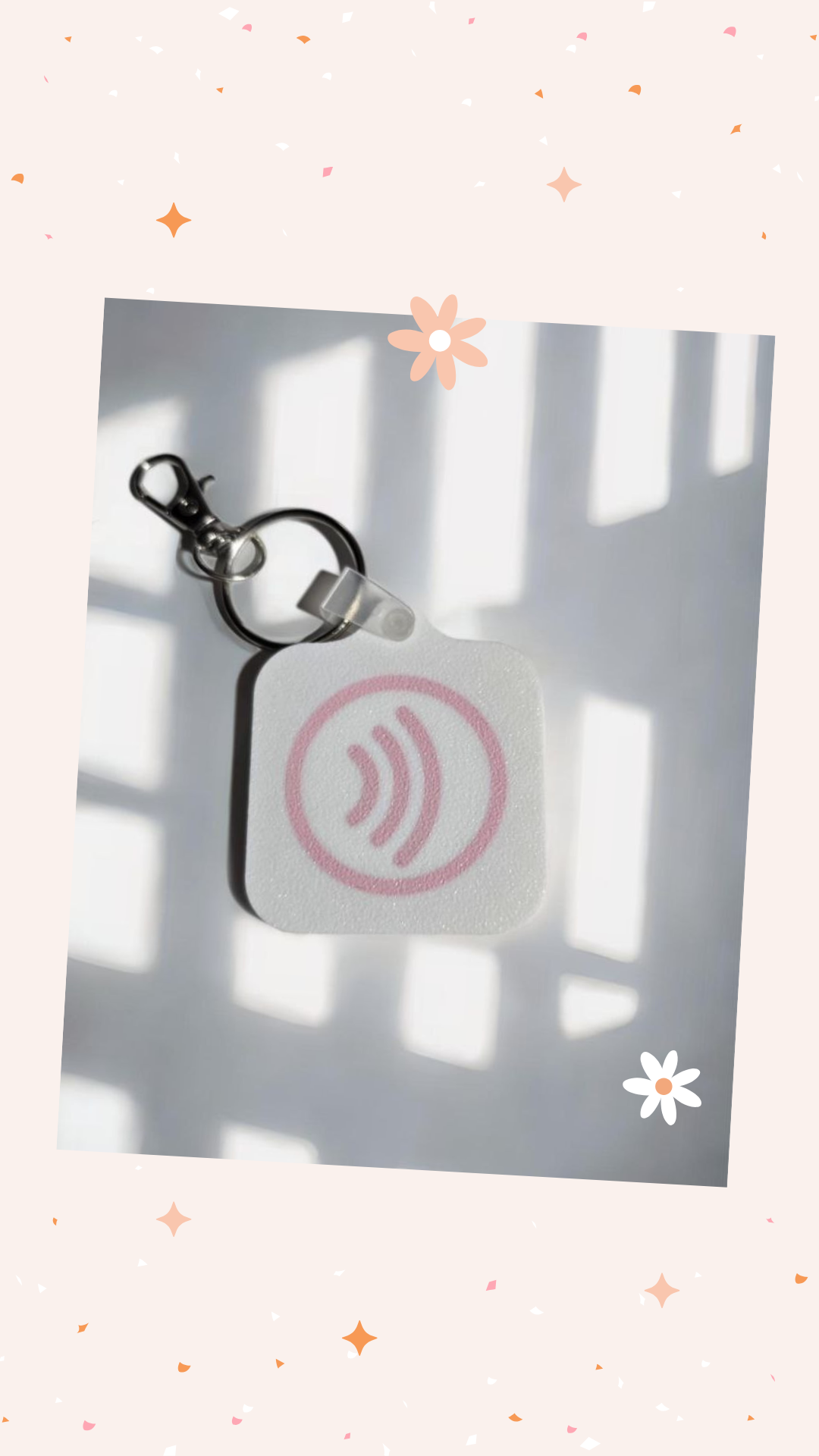 NFC Instagram Keychain