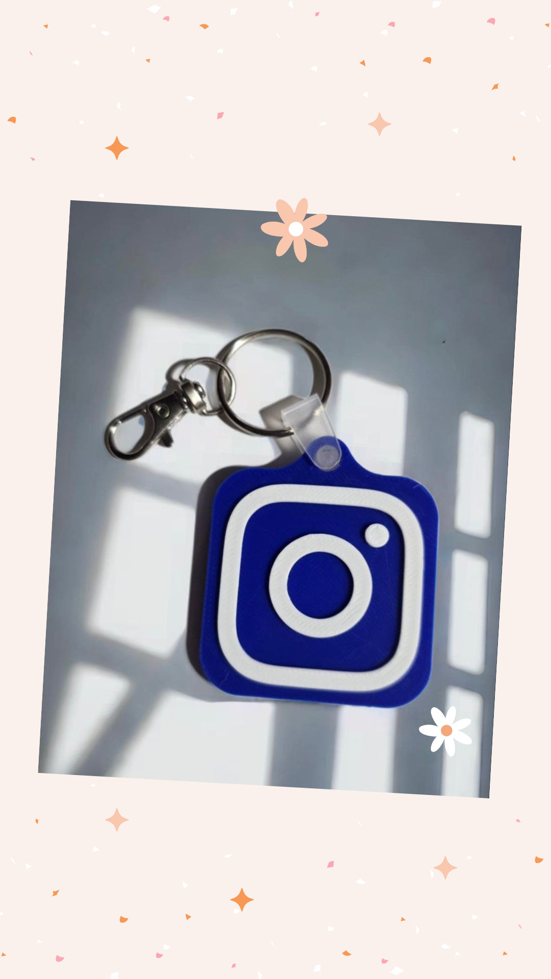 NFC Instagram Keychain