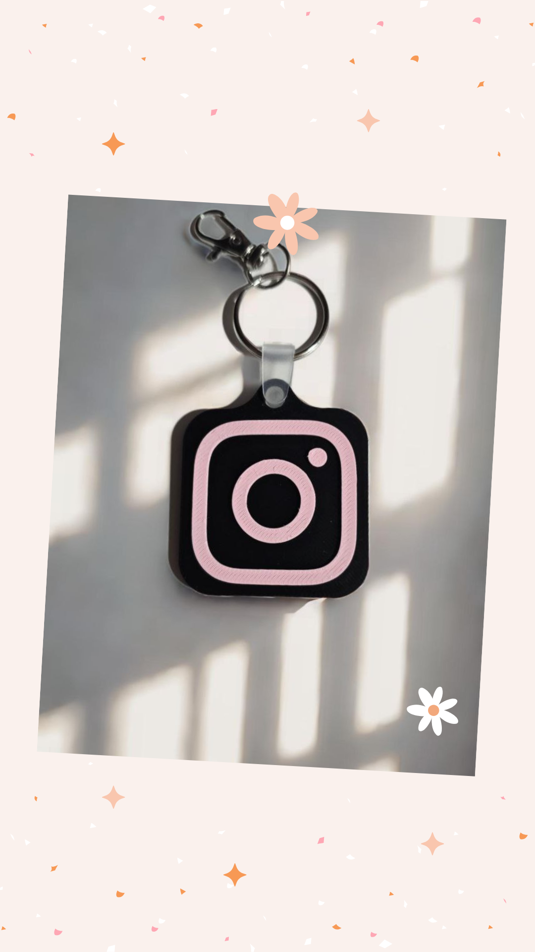 NFC Instagram Keychain
