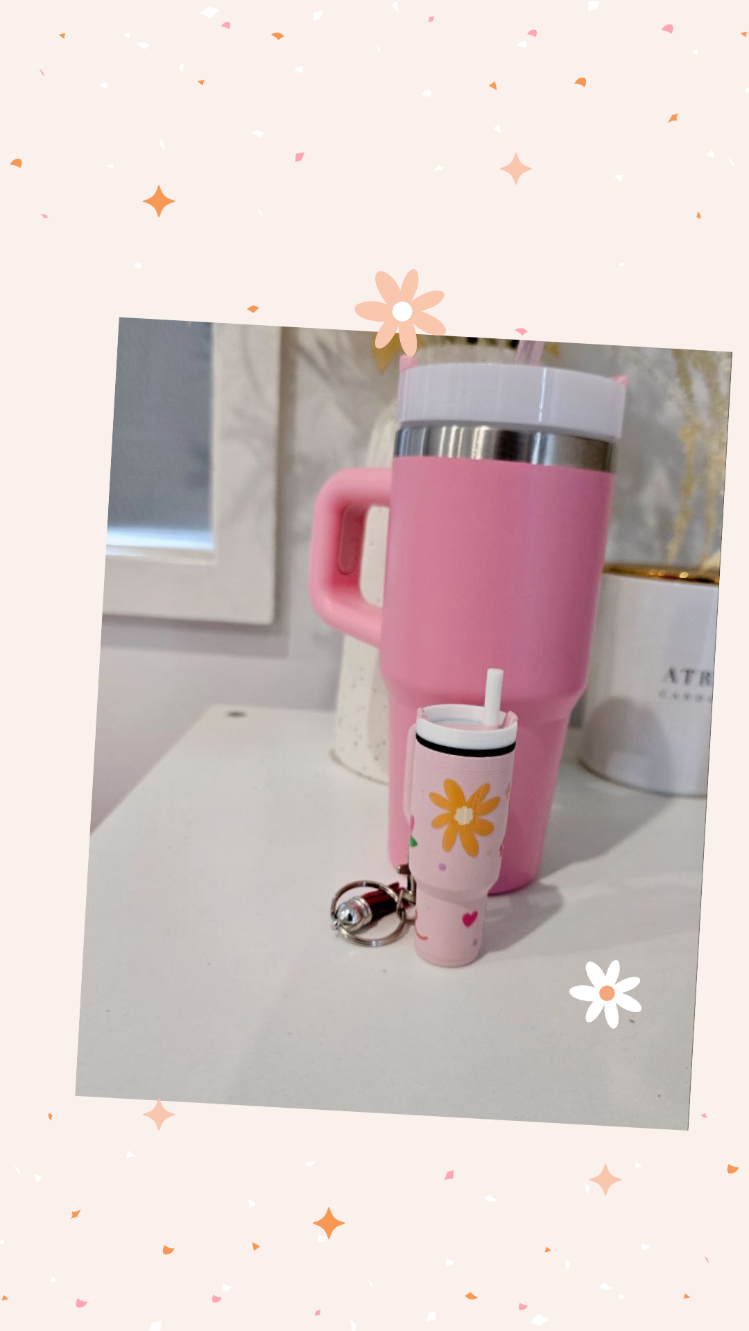 Tumbler Keychains/Chapstick Holder