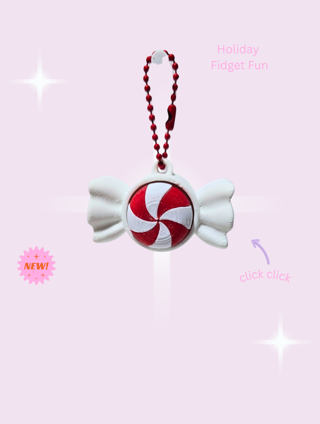 🎀 Holiday Fidget Clickers – Cute, Christmassy & So Satisfying! ❄️