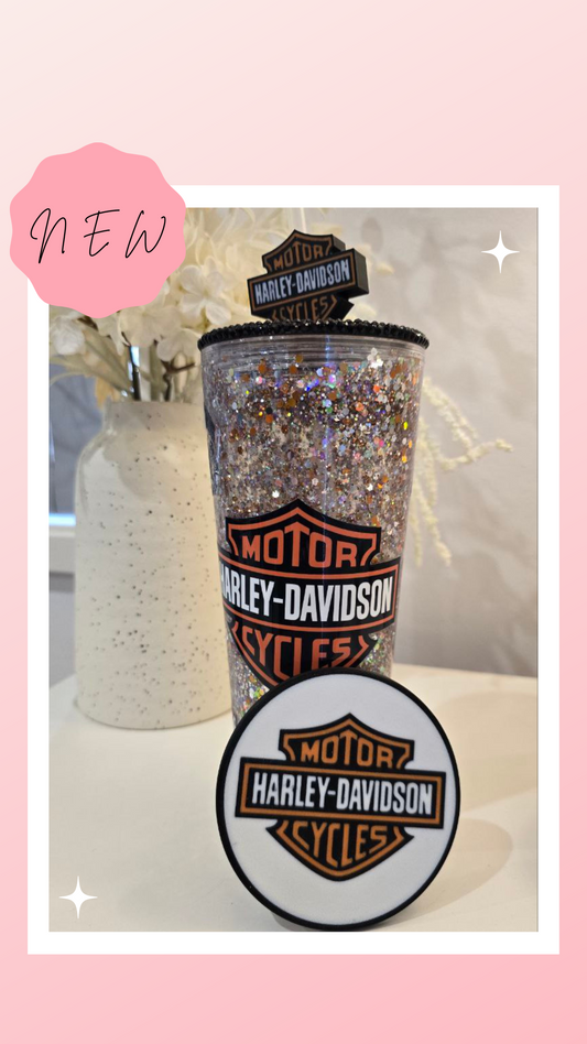 Harley D - 24oz Snowglobe Tumbler Bundle
