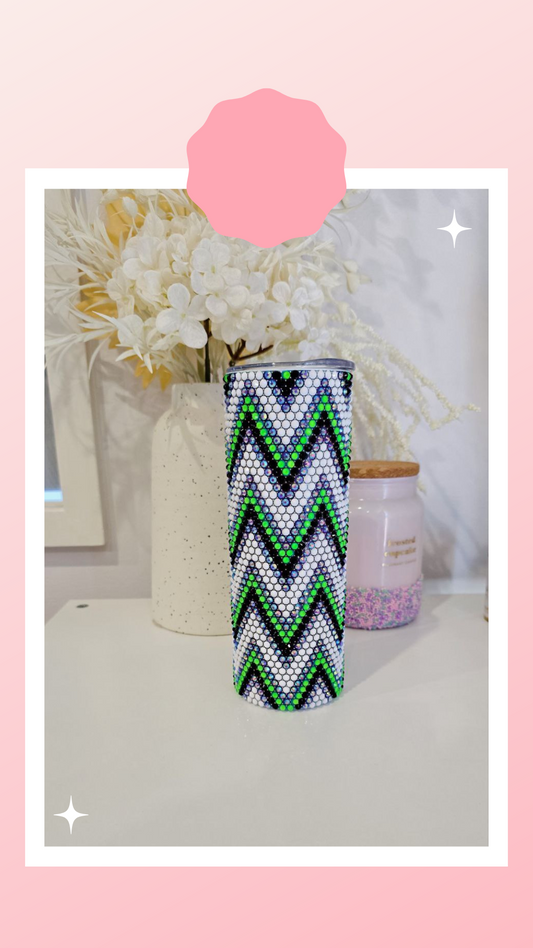 ZigZag Rhinesone Tumbler