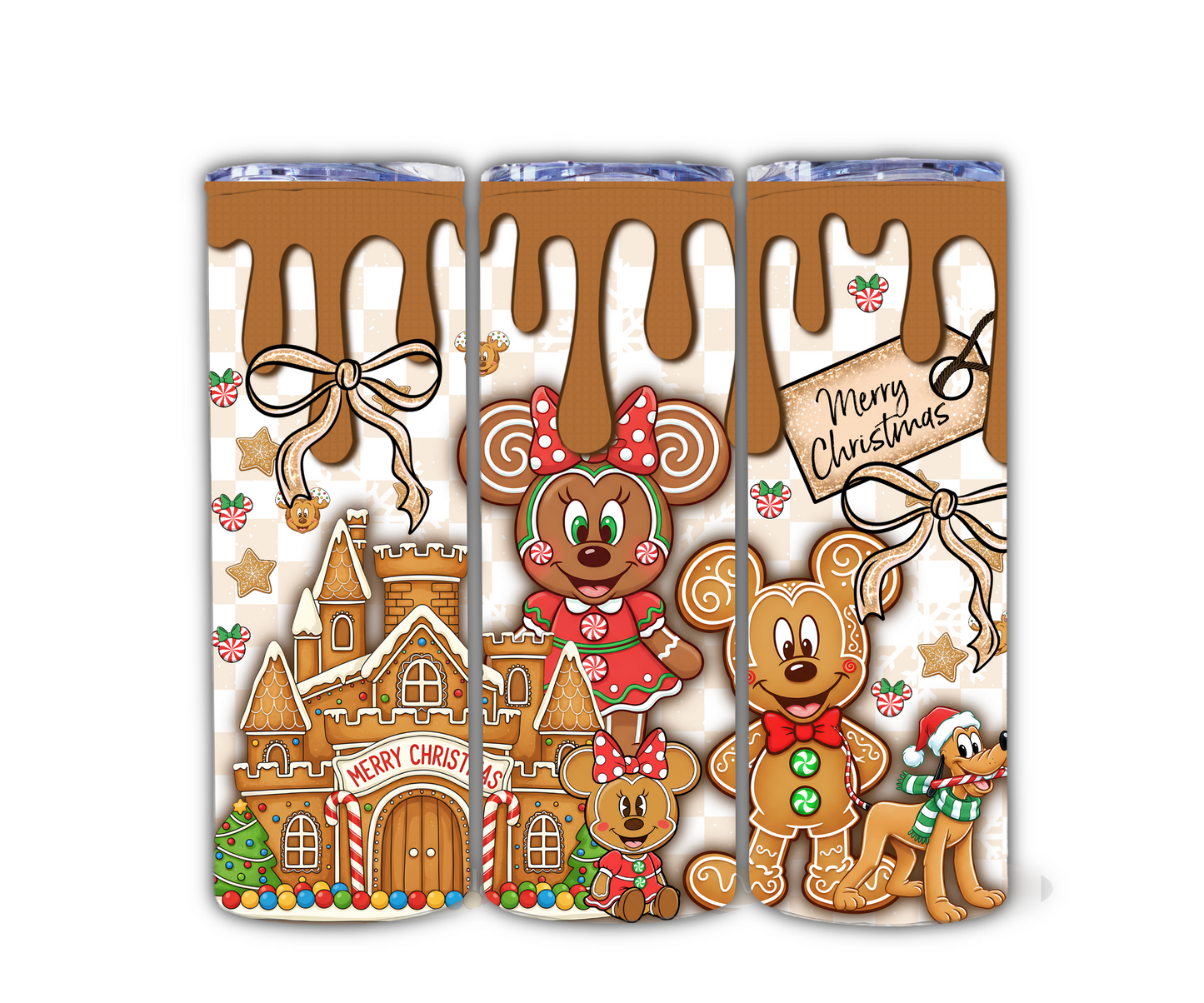 Gingerbread Christmas 20oz Skinny Tumbler