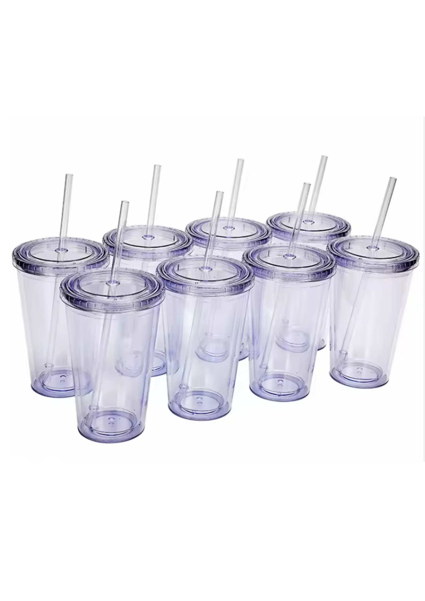 16oz Snowglobe Acrylic Cup With Outer Lid