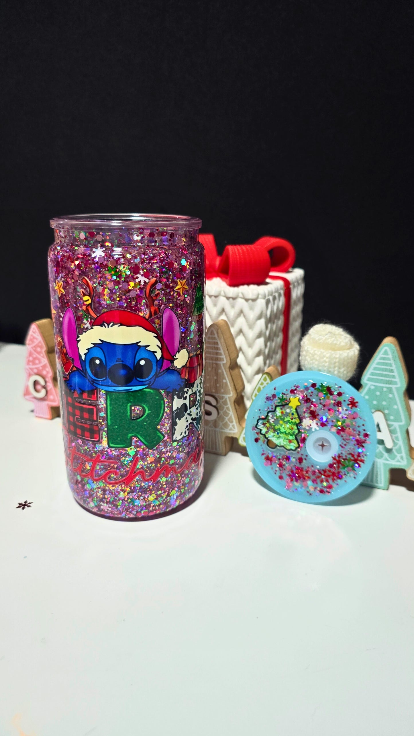 Merry Stitchmas 💙 16oz Acrylic Cup