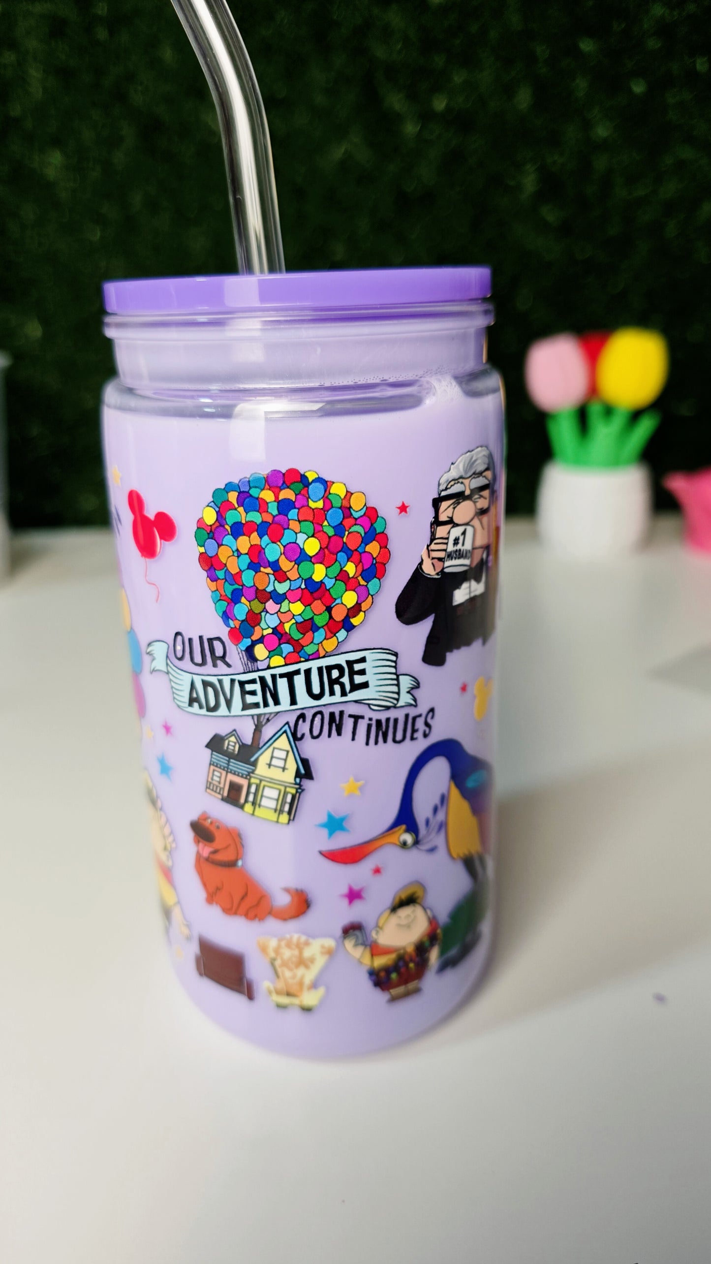 UP 16oz Acrylic Snowglobe  Purple