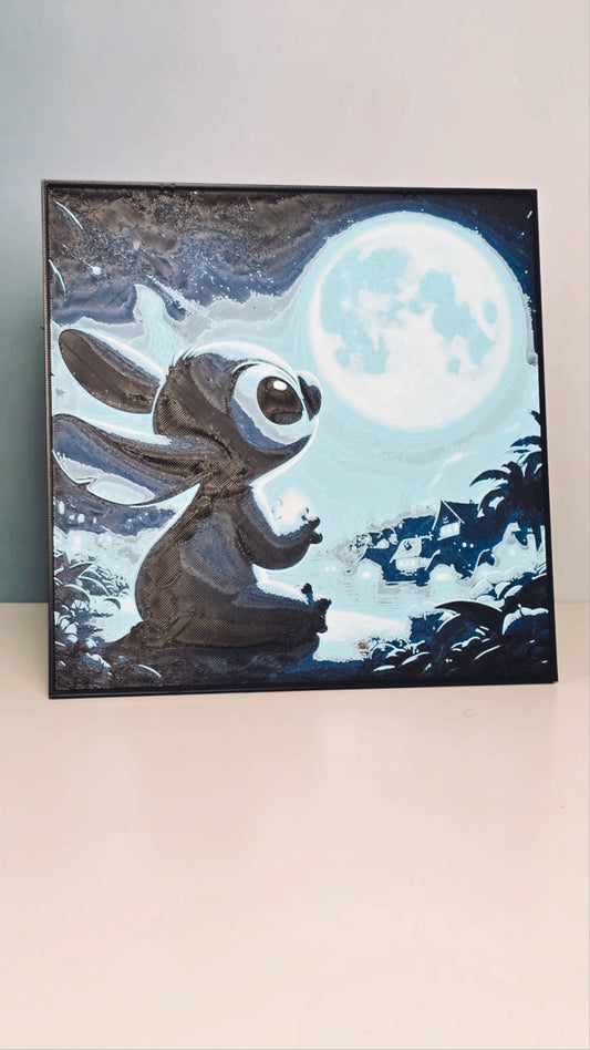 Stitch - Moon Gazing by the Village