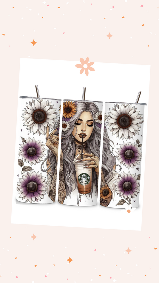 White Sunflowers