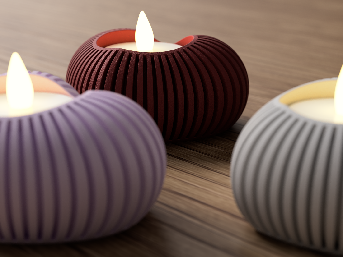 Heart Shaped Tealight Holder - Japandi Style