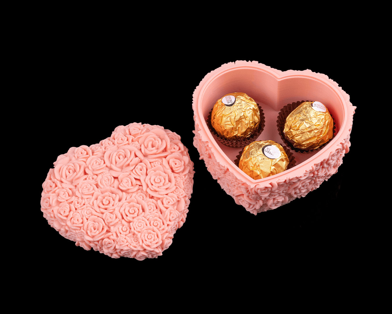 3d Printed Petal Heart - Container