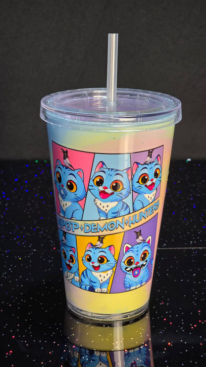 Derpy 16oz Acrylic  Snow Globe Cup with Outer Lid