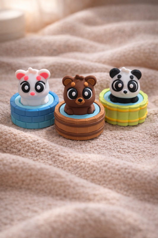 Hot Spring Bear Fidget Clicker