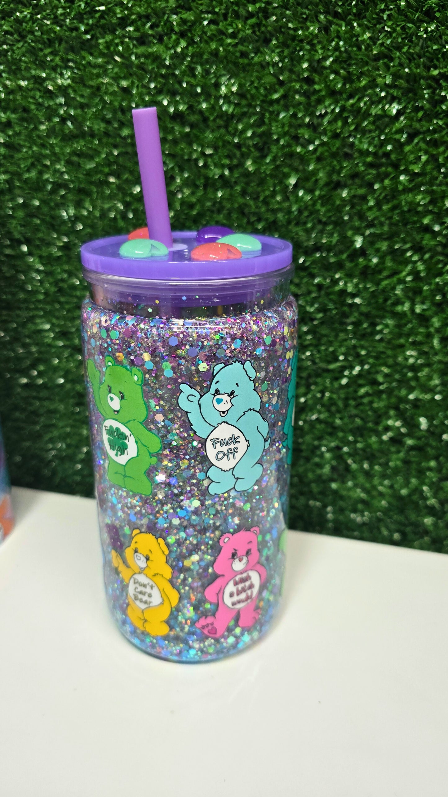 Premade Swear Bears 16oz Acrylic Snowglobe