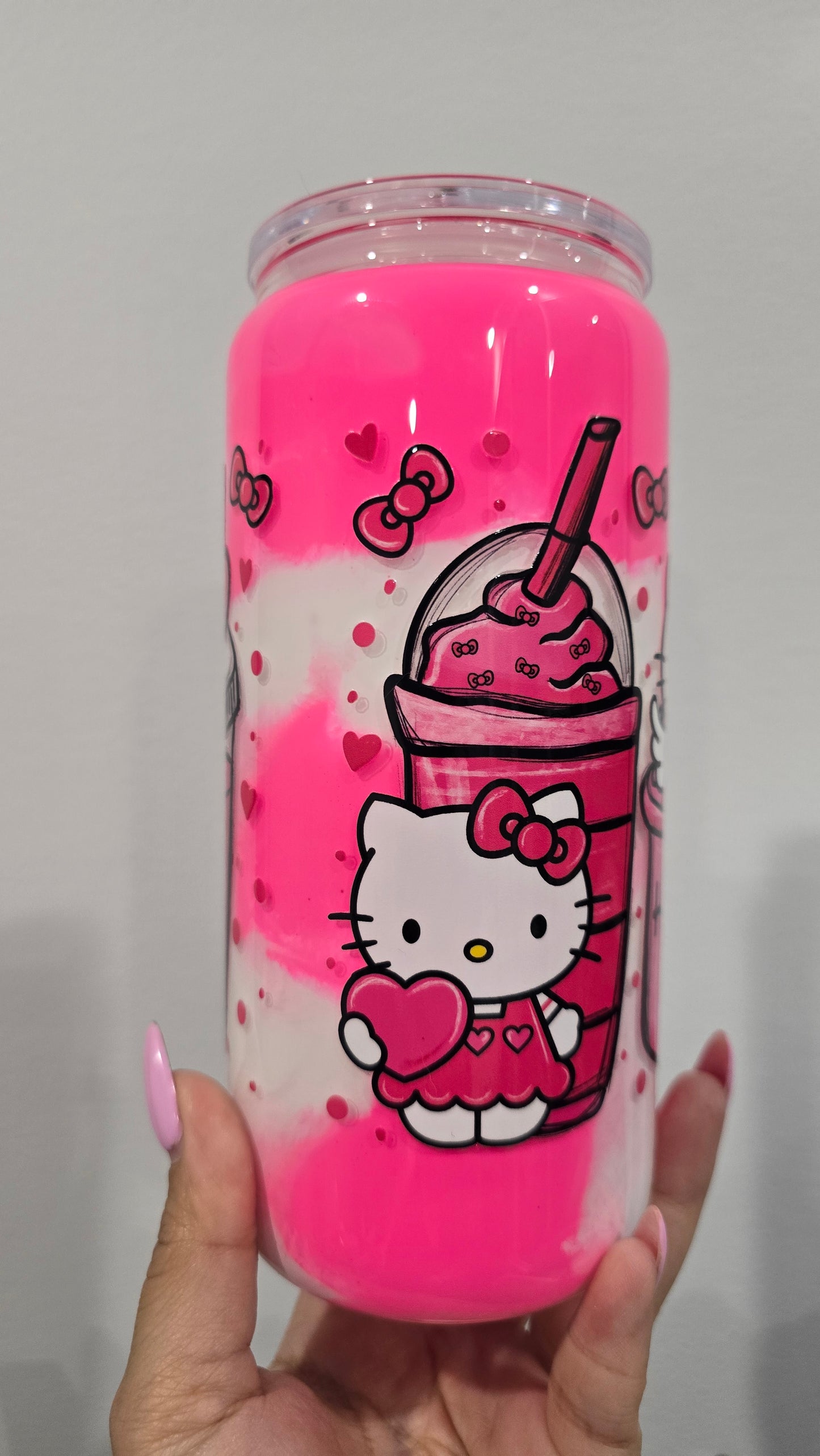 Hello Kitty (Milkshake cup) glass