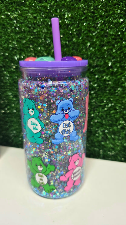 Premade Swear Bears 16oz Acrylic Snowglobe