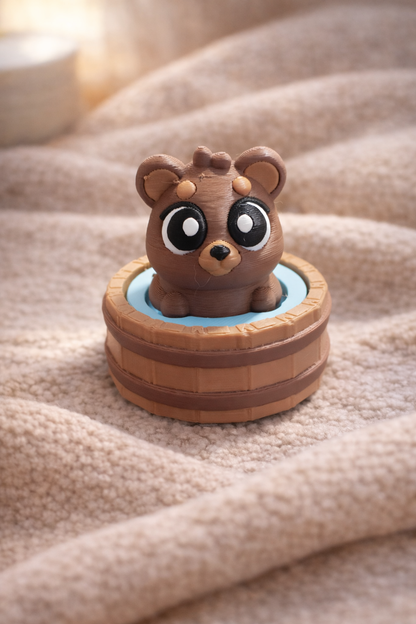 Hot Spring Bear Fidget Clicker