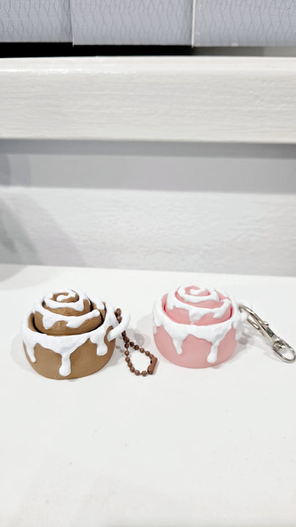 Cinnamon Bun Clicker Keychain